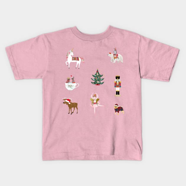 Nutcracker Ballett Xmas Kids T-Shirt by GreenNest